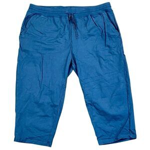 Weintee Women’s Blue Cropped Pants XX Large Plus